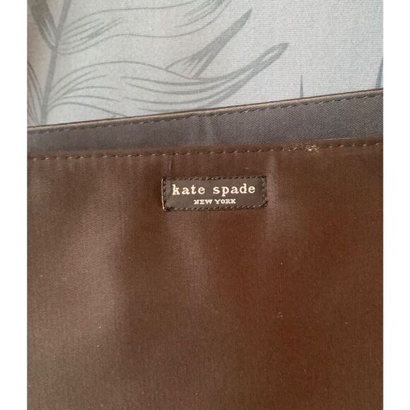 Kate Spade SAM 90s Y2K Black Nylon Icon Big Box Tote Bag Purse vintage MCM - Picture 2 of 9